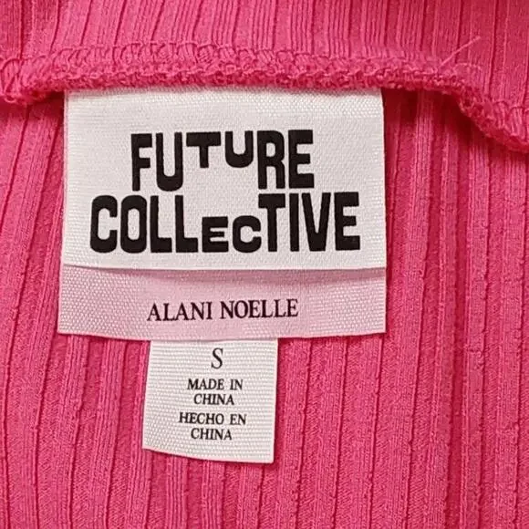 Women's Cross Waist Rib-Knit Midi Skirt | Future Collective | Small - Picture 8 of 12